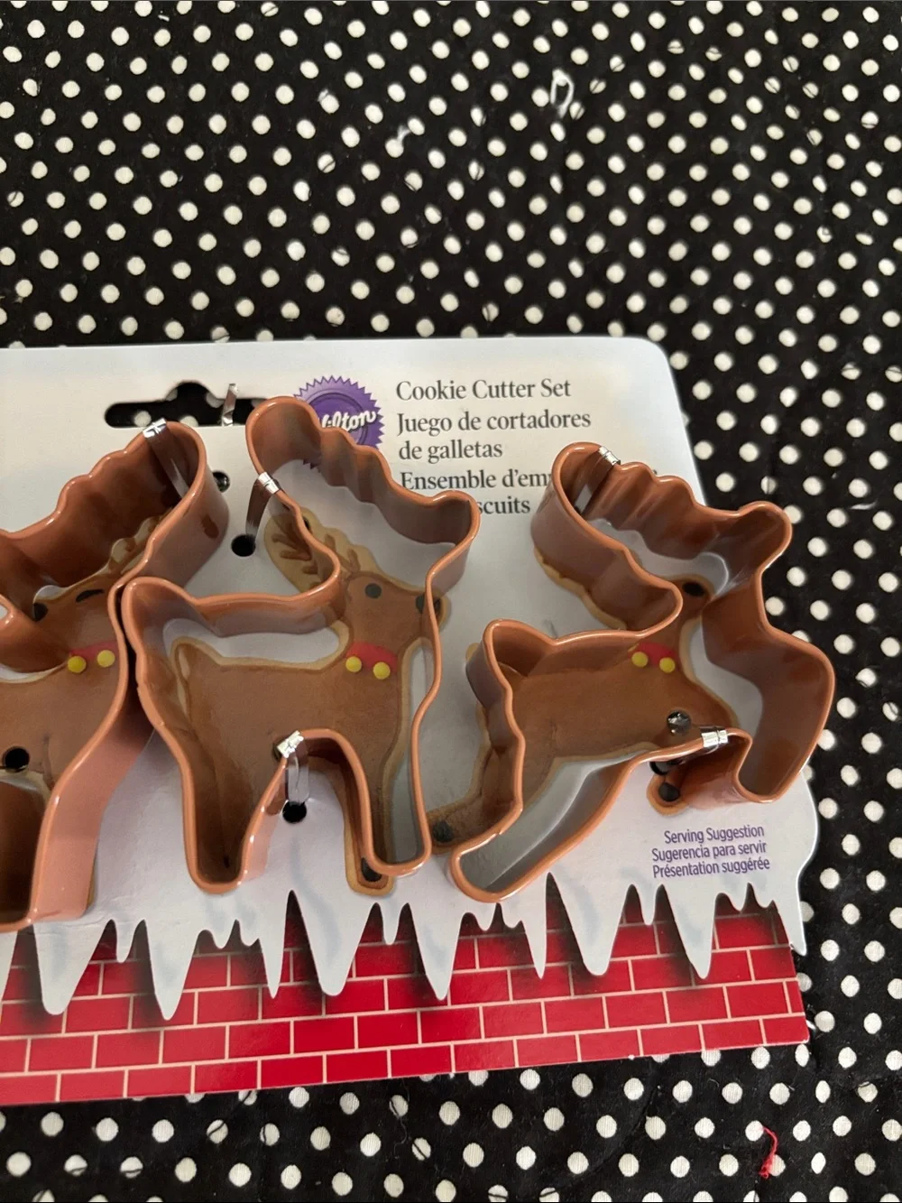 Wilton Brown Reindeer Cookie Cutter Set